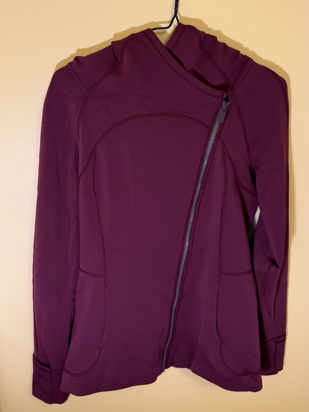 lululemon athletica Plum Asymmetrical Zip Hoodie